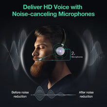 Load image into Gallery viewer, Yealink WH62 Wireless Headset with Microphone Teams Certified for PC Computer Laptop Mac(WH62-DUAL,for Microsoft Optimized)