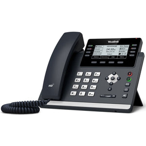 Yealink T43U IP Phone, 12 VoIP Accounts. 3.7-Inch Graphical Display. Dual USB 2.0, 802.3af PoE, Power Adapter Not Included (SIP-T43U)
