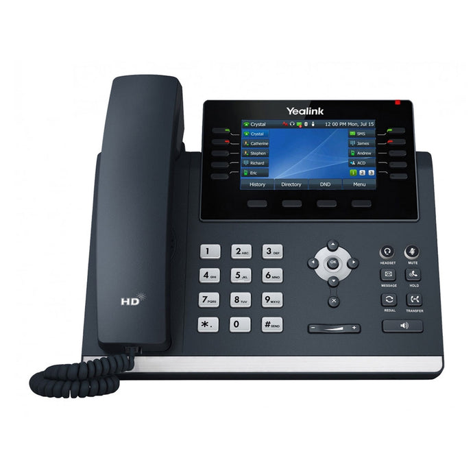 Yealink T46U IP Phone, 16 VoIP Accounts. 4.3-Inch Color Display