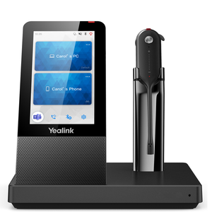Yealink WH67 Wireless-Headset Bluetooth Headset with Microphone DECT Headset for Computer Laptop PC Office VoIP Phone Teams Certified(for Microsoft Optimized)