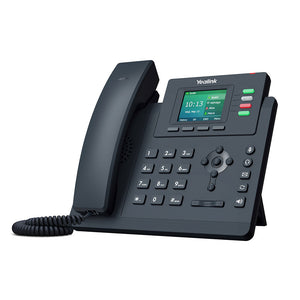 Yealink T33G IP Phone, 4 VoIP Accounts. 2.4-Inch Color Display. Dual-Port Gigabit Ethernet, 802.3af PoE, (SIP-T33G)