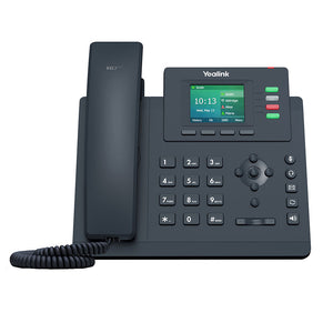 Yealink T33G IP Phone, 4 VoIP Accounts. 2.4-Inch Color Display. Dual-Port Gigabit Ethernet, 802.3af PoE, (SIP-T33G)
