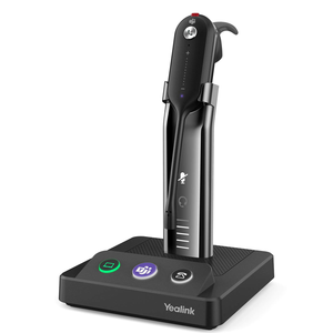 Yealink WH63 Wireless Headset with Microphone for Computer PC Laptop Teams Certified Headset Office IP VoIP Phones Noise Canceling Mic Single Ear Headset with Charge Stand