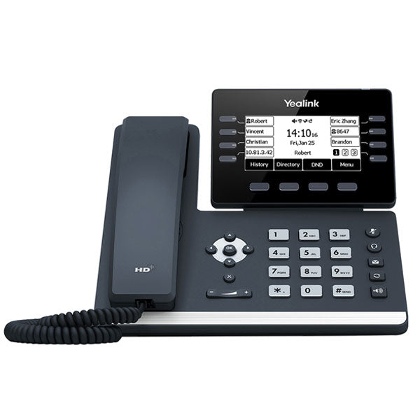 Yealink T53 IP Phone, 12 VoIP Accounts. 3.7-Inch Graphical Display. USB 2.0, 802.3af PoE, Power Adapter Not Included (SIP-T53)