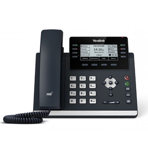 Yealink T43U IP Phone, 12 VoIP Accounts. 3.7-Inch Graphical Display. Dual USB 2.0, 802.3af PoE, Power Adapter Not Included (SIP-T43U)