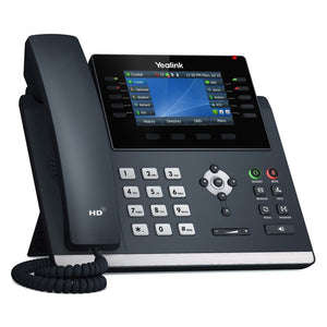Yealink T46U IP Phone, 16 VoIP Accounts. 4.3-Inch Color Display. Dual USB 2.0, 802.3af PoE, Power Adapter Not Included (SIP-T46U)